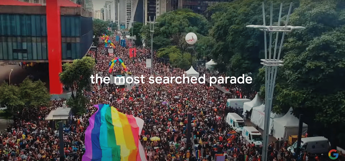The most searched parade: LGBTQ+ Pride rally