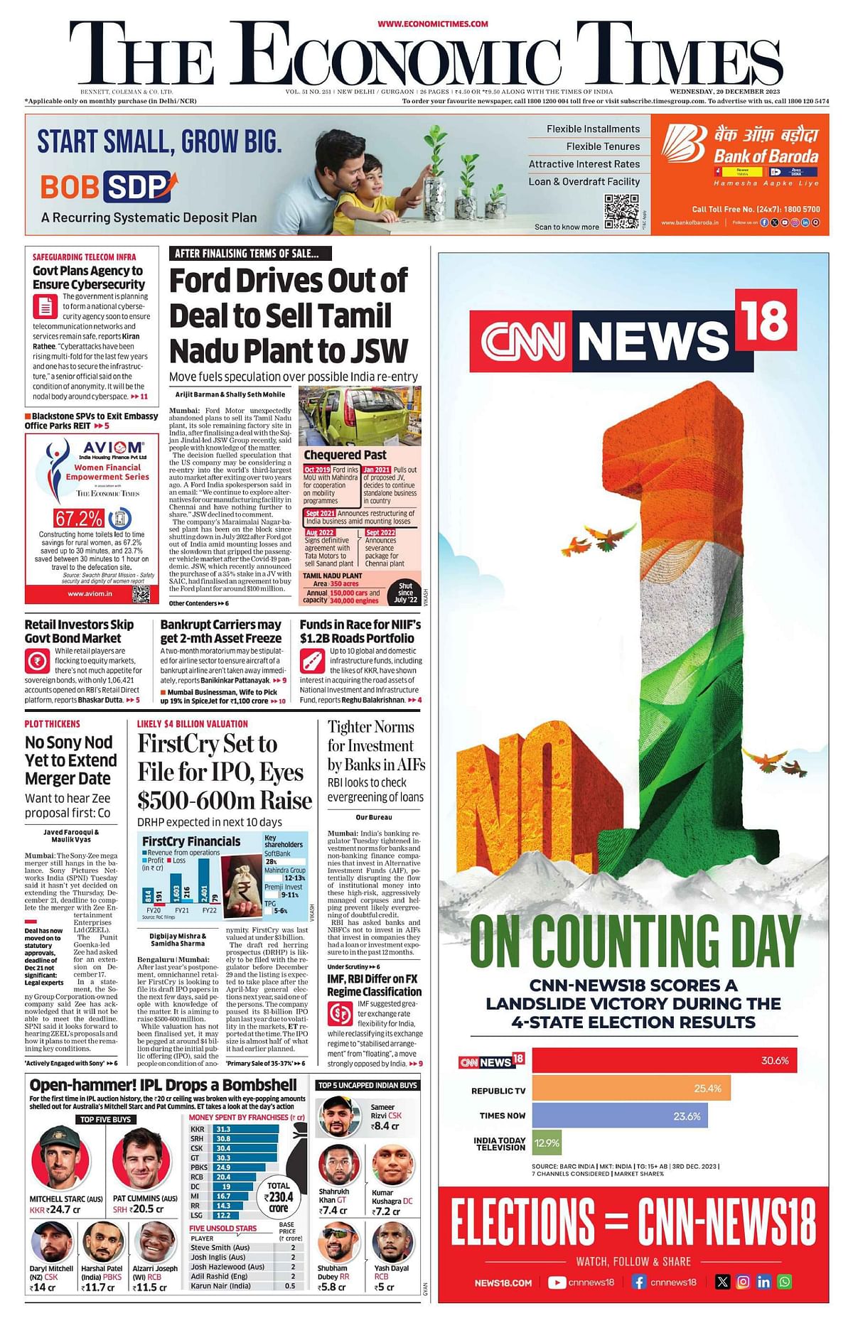 CNN-News18 launches print campaign to announce counting day coverage