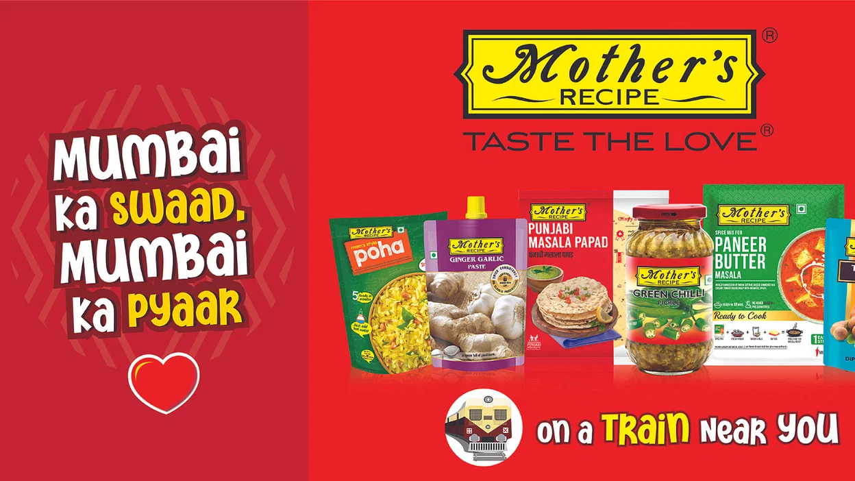 Mother's Recipe launches 'Mumbai ka Pyaar' campaign with Mumbai local train  branding
