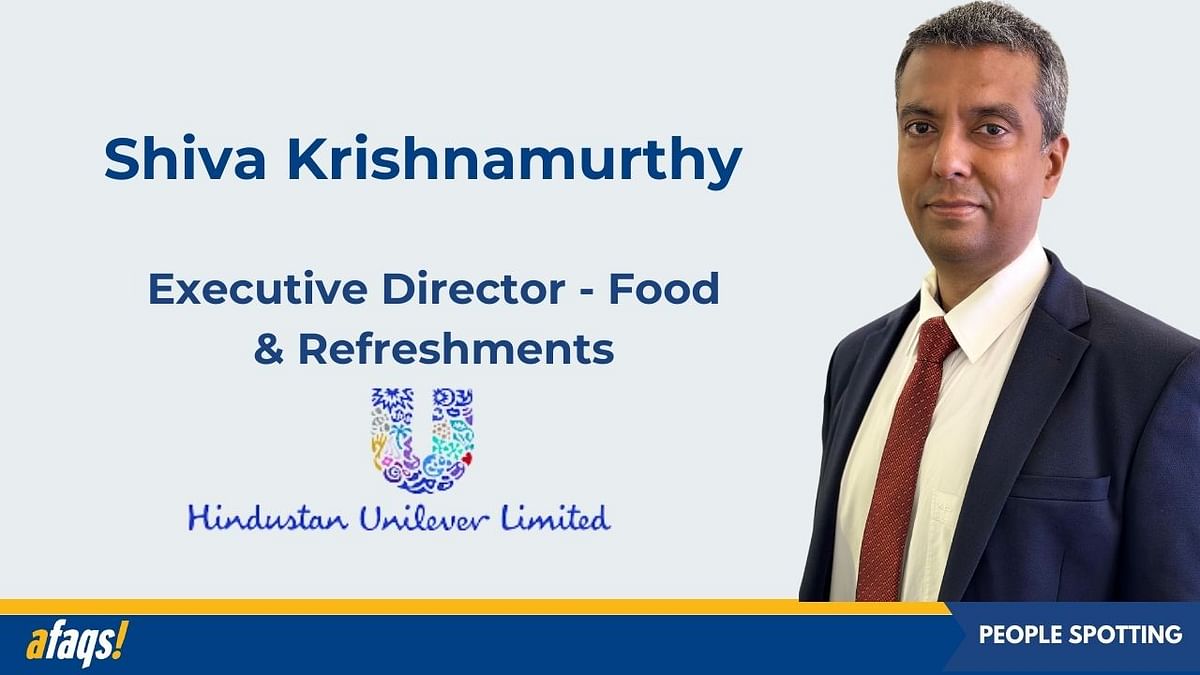 Shiva Krishnamurthy to take over as the executive director of Food and Refreshments at HUL