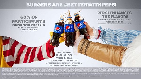 Is Pepsi’s cheeky jab at Coca-Cola a message for Burger King, Subway, and other fast-food giants?