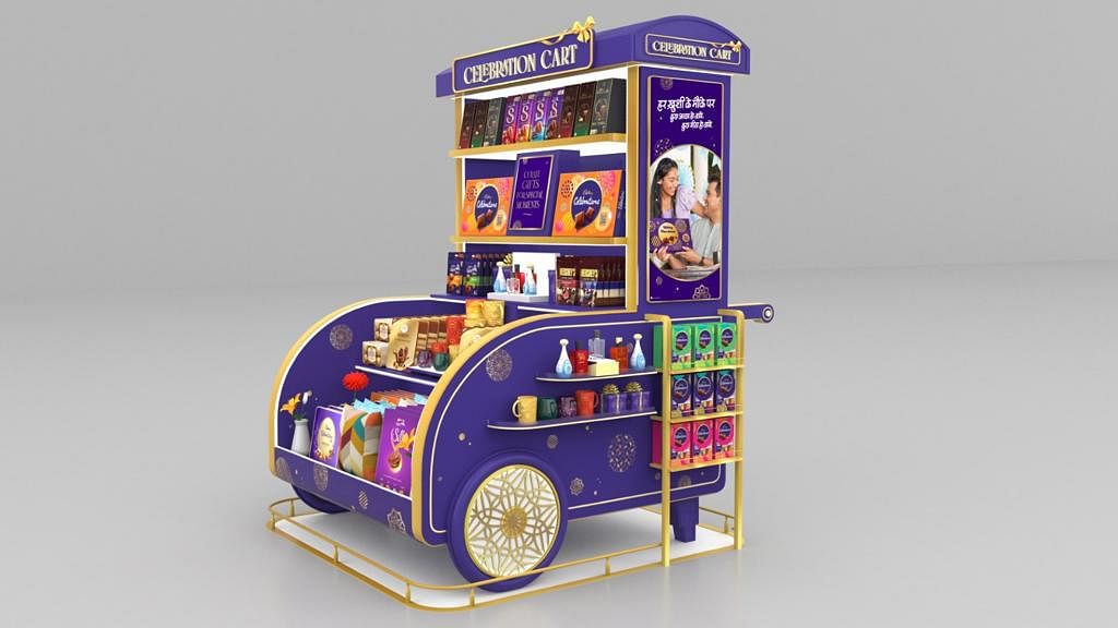 Cadbury has set up chocolate stations in modern retail outlets