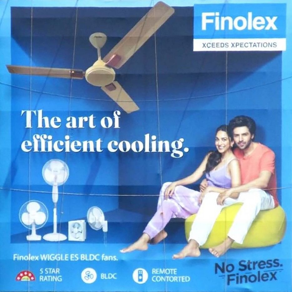 Laqshya Media Group launches an OOH campaign for Finolex Wiggle ES BLDC Fans and wiring solutions in key cities