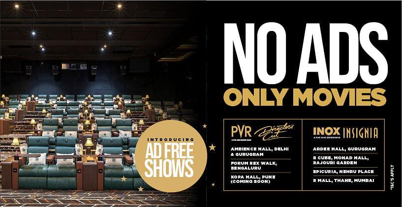 PVR INOX’s ad-free offering to help it earn more revenue through tickets and F&B sales