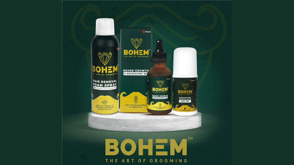 BOHEM's Hair Removal Spray, Beard Growth Oil, and Underarm Roll-On