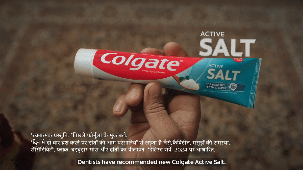 Himmat Singh uses Colgate Active Salt in the No Dard, No Darr film to alleviate tooth niggles and pain