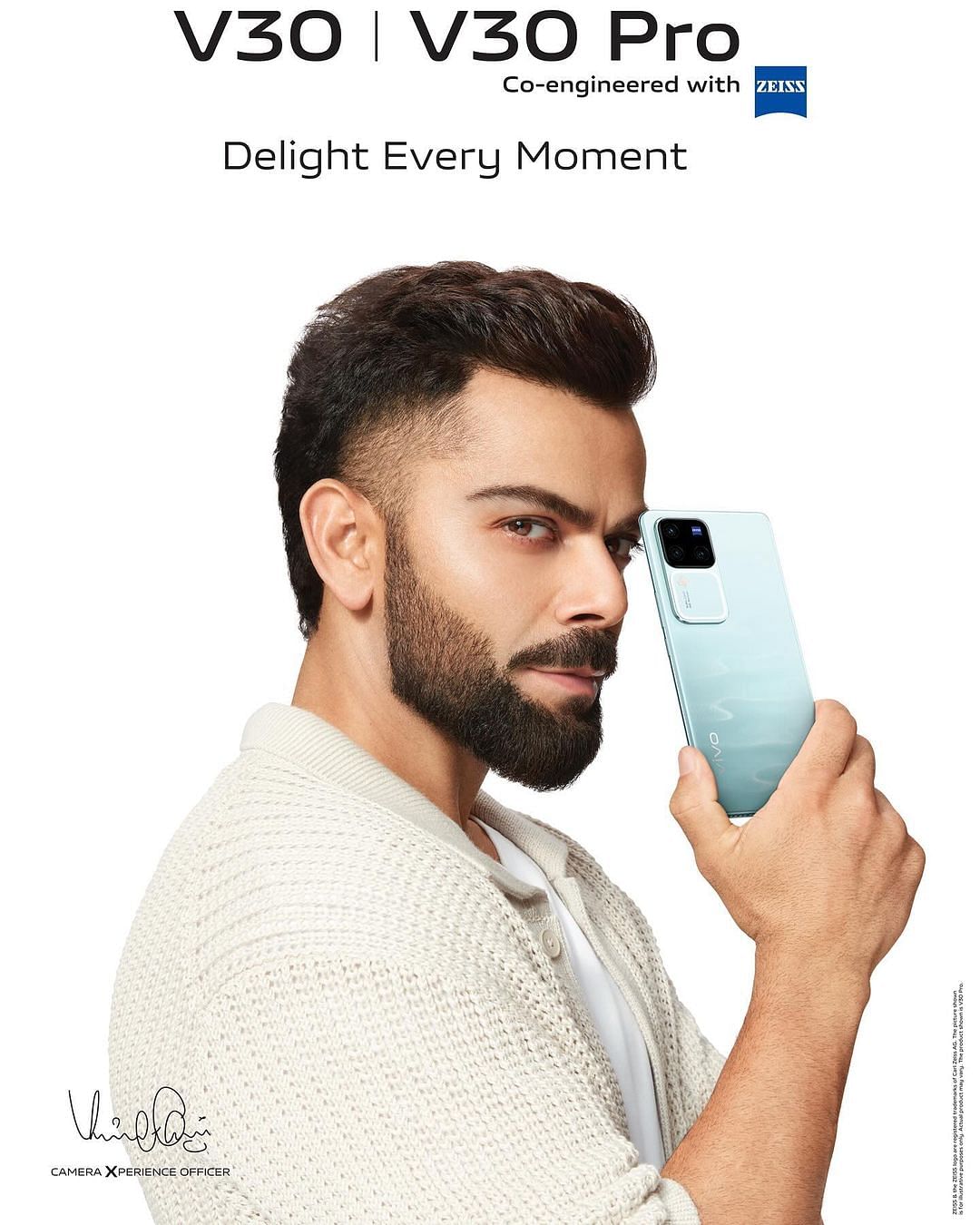 Virat Kohli photographié avec Vivo V30 PRO par Rahul Jhangiani