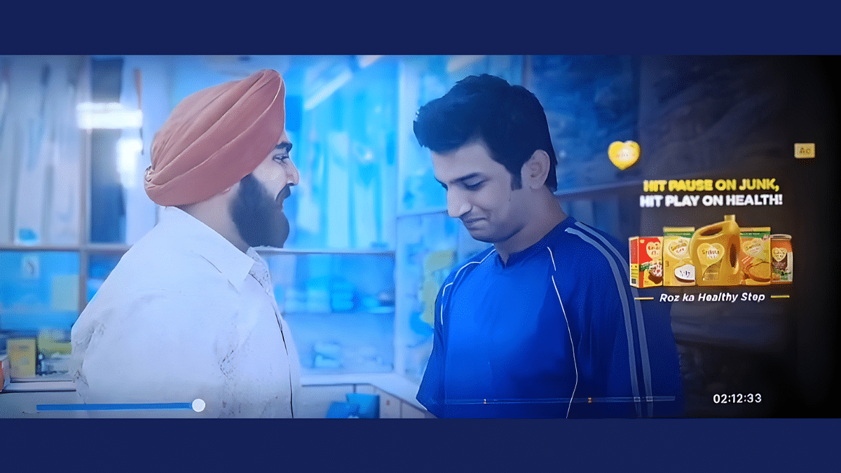 Marico's pause ad on Disney+ Hotstar