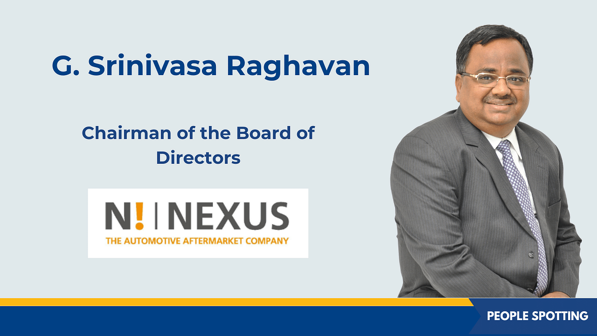 NEXUS Automotive International appoints G. Srinivasa Raghavan as chairman of the board of directors