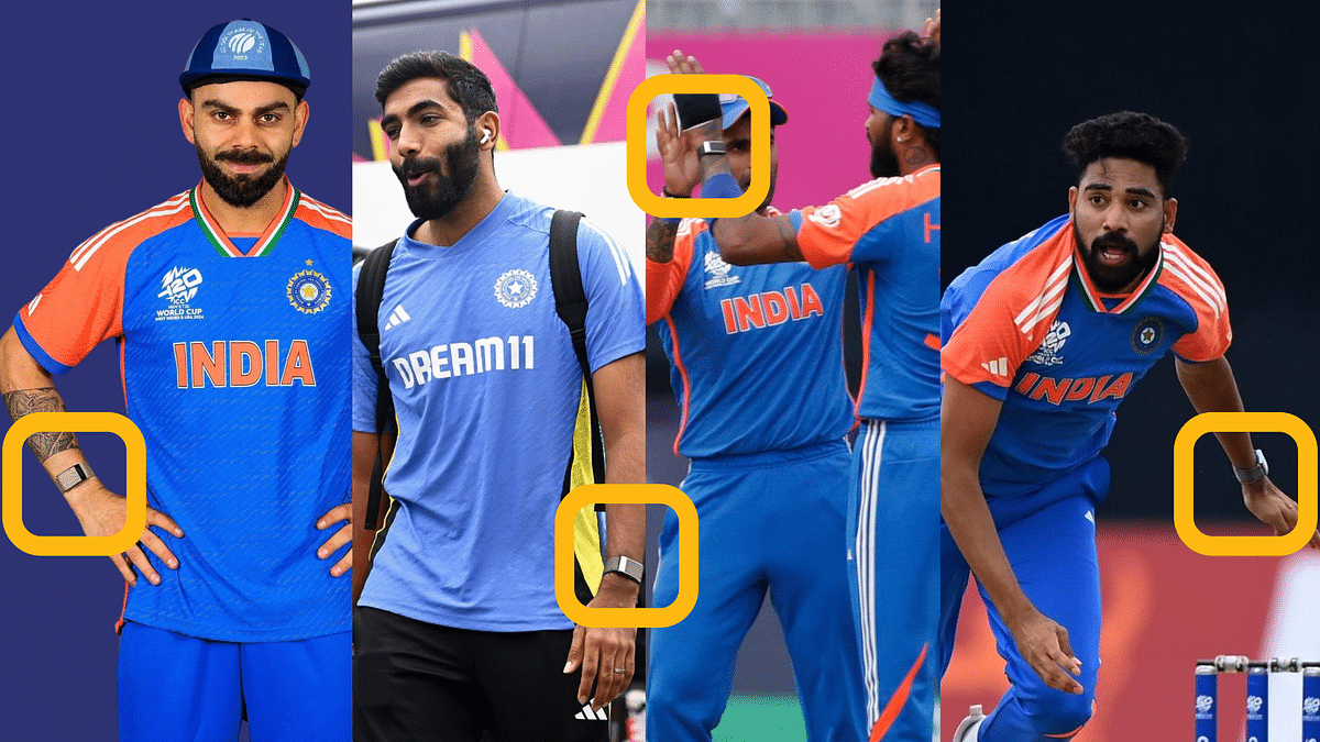 Have you noticed the new fitness band Indian cricket players are wearing?