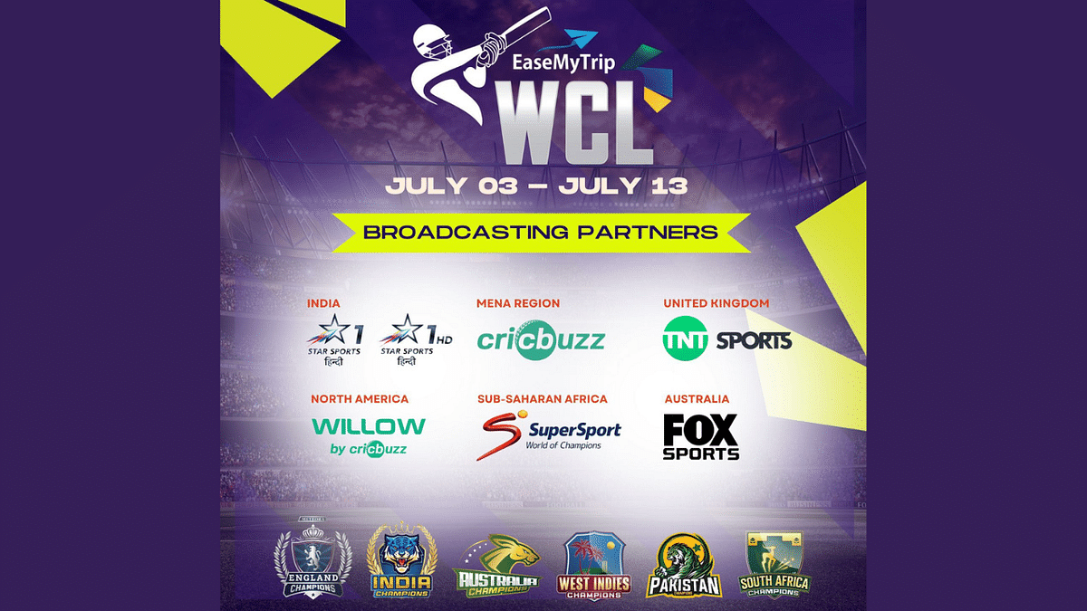 The World Championship of Legends announces Star Sports and Fancode as its broadcasting partners for India