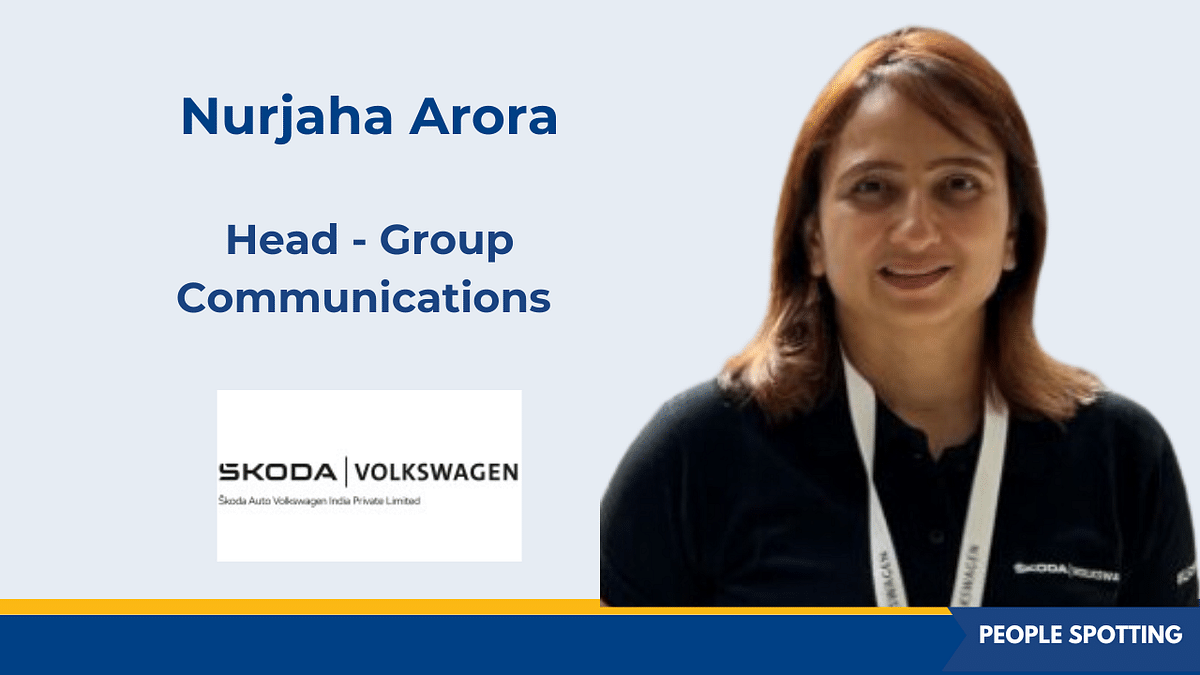 Nurjaha Arora joins Škoda Auto Volkswagen India as head - group communications