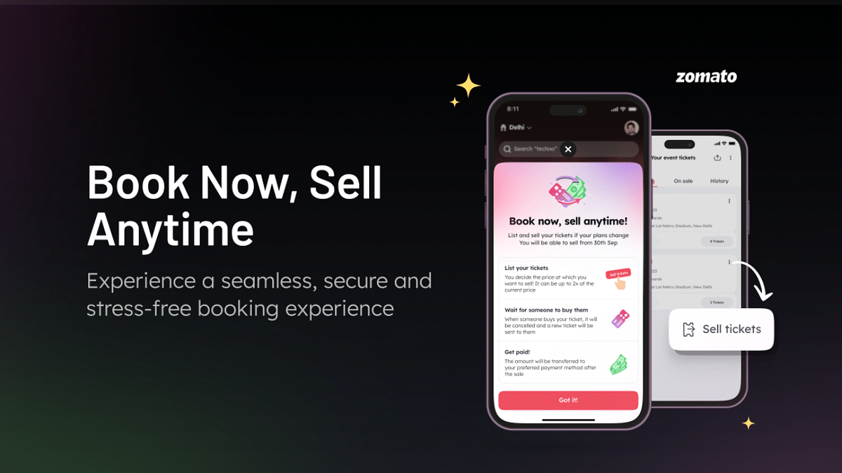 Zomato introduces ‘Book Now, Sell Anytime’ feature for stress-free ticket booking experience