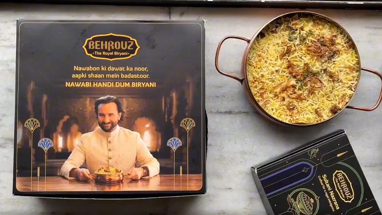 Behrouz Biryani Welcomes Saif Ali Khan's Nawabi Salute