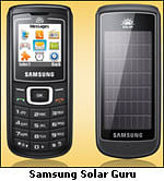 Samsung introduces the world's first solar powered mobile phone