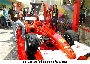 Get clicked with F1 @ [v] Spot Cafe + Bar