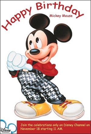 Celebrate with the World's most loved Mouse - Mickey's birthday with Disney Channel on November 18th