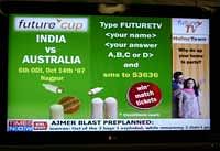 News while shopping: Future TV and Times Now