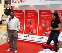 SanDisk promotes memory devices through Singathon