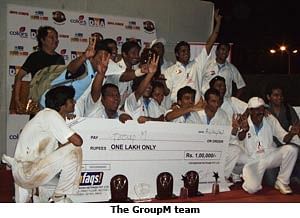 Amar Ujala Agency & Media Cricket League 2009: GroupM wins the trophy against Mercantile in a thrilling tie-breaker