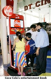 Coca-Cola's touch-screen entertainment kiosks