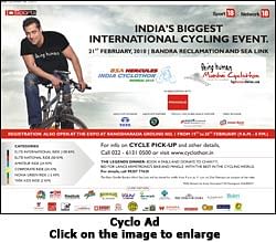Brands help spread good message through Mumbai Cyclothon
