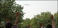 Mahindra's tractors seen flying over Punjab's skies