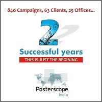 Posterscope launches hoarding campaign to announce second anniversary