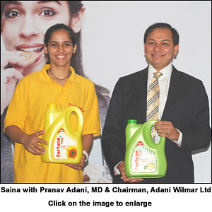 Adani Wilmar launches Fortune Plus; signs Saina Nehwal as brand ambassador