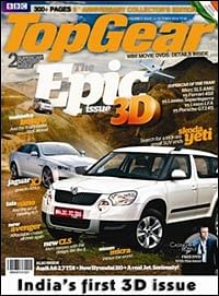 BBC Top Gear's 5th anniversary issue in 3D