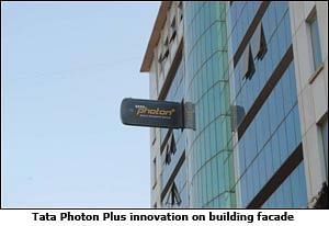 Tata Photon Plus' OOH innovation 'powers' a commercial building