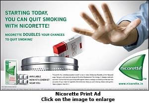 Nicorette helps smokers kick the butt