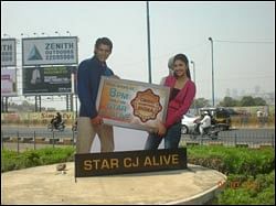 STAR CJ Alive launches outdoor innovation with revolving neon logo