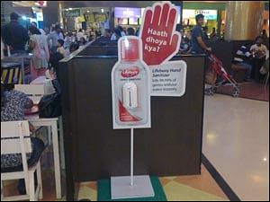 Lifebuoy Hand Sanitizer takes up hand hygiene at malls