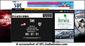 Indiatimes' IPL video stream gets more than 4.5 lakh unique visitors each day