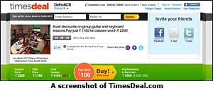 The Times of India group launches daily deals website, Timesdeal.com