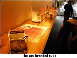 Bru Cappuccino 'puzzles' youth at caf&#233;s and gameplexes
