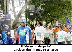 When Godzilla, Spiderman and Wolverine participated in the Bangalore Marathon