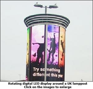 Digital OOH: Signage Circus brings new rotating digital LED display to India