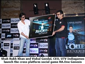 UTV Indiagames and Shah Rukh Khan announce the official RA.One cross-platform social game
