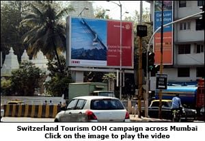 Switzerland Tourism recreates cable car ride on billboard