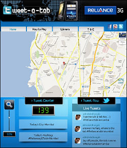 Reliance 3G Tab social media campaign brings Facebook and Twitter together