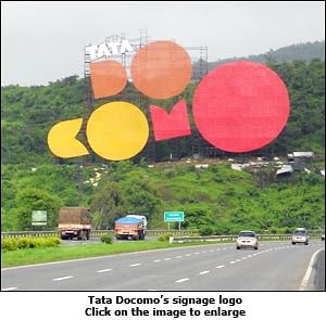 Tata Docomo creates world's largest signage logo