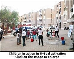 M-Seal goes on ground to create awareness about water wastage