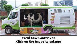 DS Group creates animatronics cow for YoMil