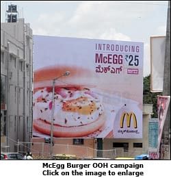 McDonald's 'eggcites' through OOH