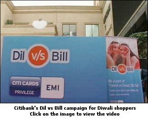 Citibank starts Dil vs Bill campaign for Diwali shoppers