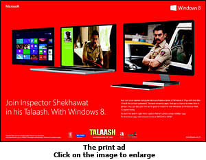 Windows 8 and Talaash use app for promotion