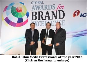 Rahul Johri adjudged Media Professional of the Year by World Brand Congress