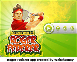 Roger Federer now on app